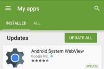 Android System Webview - what is it, errors and solutions