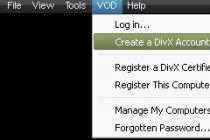 Register your computer on divx