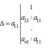 Elementary matrices Elementary transformations over matrix columns